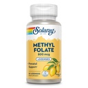 SOLARAY Folate de metil 800 mcg - 470 mcg Ácido fólico - 5-MTHF Vitaminas prenatales - Sabor de limón natural - Sweeteners naturales - Lab Verificado - Garantía de 60 días - 60 Servings, 60 Lozenges