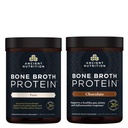 Antigua Nutrición Bono Broto Proteína Polvo, Puro, 20 Servimientos + Bono Broth Protein Polvo, Chocolate, 20 Servimientos