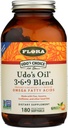 Flora Udo's Oil 3-6-9 Blend - Contiene coco orgánico, aceite de semilla de Flax &amp; Más - 180 Vegetarian Softgels