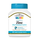 21st Century Zinc Chewable Withc &amp; B6 - Cereza, 90 Cuenta