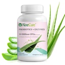 AloeCure Daily Probiotics 10 Billion CFU for Digestive Support 8 Strains, 6 Prebiotics & Enzymes - Suplemento Digestivo con Bromelain for Women &amp; Men - Gut Support, Digestive Relief, 30 Caps