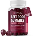 Beet Root Gummies with COQ10 & Pomegranate - Nitric Oxide Supplement for Men and Women - Beetroot for Endurance, Performance, Recovery - Vegan, Non-GMO, Gluten Free - Mixed Berry Flavor, 60 Conde