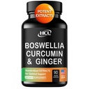 Boswellia Curcumin Ginger Extractos Suplemento - Fuertes 95% Curcuminoides Apoyo Natural Pills for Mobility & Flexibility – Boswelia Extra Strength con Curcumin Turmeric Suplemento de Ginger Orgánico