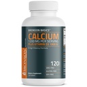 Bronson Calcium 1200mg Por Serving Plus Vitamina D3 1000 UI High Potency Formula, Non-GMO, 120 Tablets