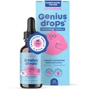 JoySpring Genius Drops Smartberry Vanilla ← Herbal Focus Support for Kids with Ginkgo Biloba, Licorice Root, Gotu Kola Extract, Peppermint Leaf ← Liquid Formula eterna1fl oz (30 Servings)