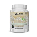 Core Nutritionals Vegan Gourmet Plant Based Protein Blend ← Vegan BCAAs ← Lactose, Soy, Sugar, " Gluten Free ← 21g Pea Protein ← 2 Pound (Vanilla Cream)