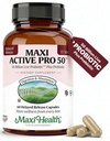 Maxi Health Probiotic Plus Ultimate Prebiotic Advanced Live Probiotics Fórmula - 50 Billion Live Active Probiotic - 15 Strains - Ultra Protection - Active Pro-50-60 Count