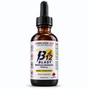 Bricker Labs B12 Blast Methylcobalamin 5000mcg, Great Tasting Sublingual Liquid Energy Vitamins -Vegan B12 Vitaminas, Sustained Energy and Cellular Health Supplement - 59-Day Servings