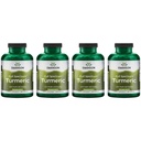 Swanson Full Spectrum Turmeric (Curcumin) - Joint Health, Digestion, Heart Health &amp; Liver Support Suplemento - Curcuma Longa Formula Promoting Memory Support - (240 Capsules) 4 Pack