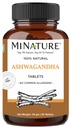 Ashwagandha Tablets- 90 Tablets, 1000 mg por mi Nature TENIDO 45 Days Supply TEN100% Natural Ashwagandha TEN Vegan ANTERIOR DE India