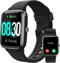 GRV Smart Watch para iOS y Android Phones (Respuestas / Llamadas de juego), Relojes para Hombre Mujeres IP68 Waterproof Smartwatch Fitness Tracker Watch with Heart Rate/Sleep Monitor Steps Calories Counter (Black)
