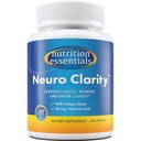 Nutrición Esenciales Suplemento Nootropic Brain Support - Cápsulas libres de cafeína que soportan las píldoras Brain - Brain Support con la hierba de San Juan y Ginkgo Biloba