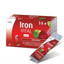 Hübner Iron Vital Liquid Iron Supply Plus Vitamina C, Suplemento dietético para adultos y niños, Vegan y sin gluten, Fruit Flavor, Caja de 20 Packets, 10 ml cada uno