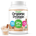 Orgain Orgain Pólvora de Proteína Vegan Orgain, Horchata - 21g Proteína con base vegetal, fibra prebiótica de 9g, carbohidratos bajos, sin ingredientes de lactosa, sin azúcar añadido, no OGM, para sacudidas " Smoothies, 2.03 lb