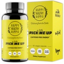 Píldoras de energía natural – Caffeine Free – Metabolismo, Booster mental – con Rhodiola Rosea, Dandelion Root, Bacopa, Ginseng Extract – 7 Hrbs ' Absorption Enhancing Piperine – Vegan, Non-GMO, 60 Ct