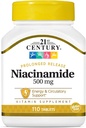 21st Century Niacin 500 Mg Flush Capsules Gratis, 110-Count (Pack of 3)