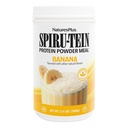 NaturesPlus SPIRU-TEIN Shake - Banana Flavor - 2.4 lbs, Spirulina Protein Powder - Reemplazo de la carne con base vegetal, vitaminas " minerales para la energía - Vegetariano, libre de gluten - 32 piezas