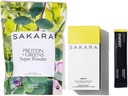 SAKARA Proteína + Verdes Super Polvo " Energía Efervescente - Pólvora Proteína Orgánica " Verdes Polvo, Refined Sugar Electrolitos Libres Polvo