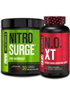 Nitrosurge Pre-Workout Jacked Factory en cereza negra &amp; N.O. XT Nitric Oxide Booster para hombres y mujeres