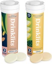 Bebidas Ginger-Lime Hydration & Lemon Immune Support (2) Tube Combo Pack TENIDO Gran sabor – Electrolitos diarios – Vitaminas esenciales TEN 20 Servings (10 Tablets Por Tube)