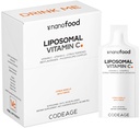 Vitamina C Líquido 1000mg Vitamina C, 4000mg Fisfolípidos esenciales, Suplemento Para el soporte diario de inmunodeficiencia, Liposomes Para la absorción, Citrus Bioflavonoides, Vitamina E, No GMO, 32 Pouches