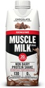 Muscle Milk Genuine Protein Shake, Chocolate, 11 Fl Oz Carton, 12 Pack, 25g Proteína, Zero Sugar, Calcio, Vitaminas A, C & D, 5g Fiber, Energizing Snack, Workout Recovery, Packaging May Vary