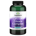 Swanson Calcium Citrate Complejo Muscle Bone Health Soporte Mineral Suplemento 300 cápsulas