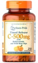Pride de Puritan Vitamina C 500 mg con Rose HIPS Caplets, 250 Conde