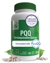 Health Thru Nutrition PQ 20mg 60 Servings Pyrroloquinoline Quinone as PureQQQ ← Mitocondrial Biogenesis ← Certified Vegan ← Non-GMO Gluten Soy Free Capsules Tortura Clean Label PQ Suplemento