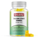 Calcio Citrate Gummies 1200 mg para Mujer &amp; Niños, Suplemento de Calcio Libre de Azúcar con Vitamina D3, K2, Magnesio, Zinc, Soporte de Hueso para Adultos &amp; Ancianos, Flavor de Pineapple Natural, 60 Gummies