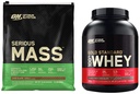 Nutrición óptima Proteína de peso de masa grave Protein Powder & Gold Standard 100% Whey Protein Powder, Chocolate doble rico, 5 libras (Packaging May Vary)