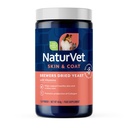 NaturVet Brewers Dried Yeast Formula con sabor a a ajo Más vitaminas para perros y gatos, Polvo, Hecho en los EE.UU. con ingredientes de origen mundial 1 libra