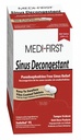 Productos Medique Medi-First 80933 Sinus Decongestant, 100-Packets de 1 (Paquete puede variar) , Rojo