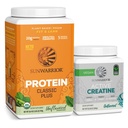Sunwarrior Vegan Protein Powder ← Desarrollado, 30 Servings & Creatine Monohydrate Powder