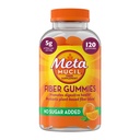 Mangas de fibra de metamucil para adultos, sin azúcar añadido sabor a naranja, 5g Prebiótico planta base Suplemento de fibra Blend, 120 conde