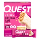 Quest Nutrition Crispy Cake Protein Bar, 17g Protein, 1g Sugar, 2g Net Carbs, Gluten Free Protein Snack, Keto Friendly, 4 Count