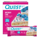 Quest Nutrition Cumpleaños Cake Protein Bares, 20g Protein, 4g net Carbs, 1g Sugar, Gluten Free, Keto Friendly, 4 Conde