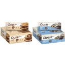 Quest S'mores " Cookies " Cream Dipped Protein Bars Bundle, High Protein, Gluten Free, Keto, 12 Count