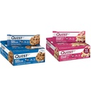 Quest Nutrition Oatmeal Chocolate Chip Protein Bar, High Protein, Low Carb, Gluten Free &amp; White Chocolate Raspberry Protein Bar, High Protein, Low Carb, Gluten Free