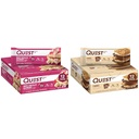Quest Nutrition White Chocolate Raspberry Protein Bares, High Protein, Low Carb, Gluten Free, Keto Friendly, 12 Conde " S'mores Protein Bar, High Protein, Low Carb, Gluten Free, Keto Friendly, 12 Condes