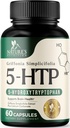 5 Hydroxytryptophan Capsules - 180mg per Serving 5 HTP Supplement Plus Calcium for Brain Health & Sleep Support, Extra Strength Griffonia Simplicifolia 5-HTP Formula, 5HTP, USA Bottled - 60 Capsules