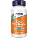 AHORA Suplementos de alimentos, Zinc Picolinate 50 mg, soporta las funciones de enzima*, Immune Support*, 120 capsules de veg (Paquete puede variar)