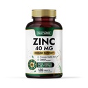 Construido por la naturaleza Zinc 40 mg – Soporte de inmunología de alta potencia y suplemento antioxidante – promueve la salud de la piel y la cicatrización de la herida – Gluconato de zinc – no GMO, libre de gluten – 120 tabletas