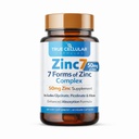 Zinc7: 7-in-1 Complejo de Zinc 50mg - Absorción Máxima para la Defensa Inmunitaria, sueño profundo " energía de todo el día bajo equilibrio hormonal, enfoque mental " metabolismo Soporte Ø 60 cápsulas Vegan