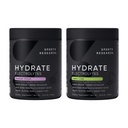 Estudios Deportivos Hydrate Electrolytes Powder - Sin azúcar &amp; naturalmente saboreado con vitaminas, minerales y agua de coco - Soporta hidratación - Pasión Fruta &amp; Limón