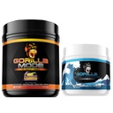 Modo gorila Pre Workout (BlackBerry Lemonade) + HidroPrime Glycerol Pre Workout - Estadio completo para hiper-hidración, bomba, poder, resistencia y termoregulación