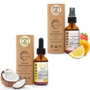 Vitamina D3+K2 Liquid Drops (MK4 &amp; MK7) Organic Fractionated Coconut Oil and Vitamin C Extra Strength Spray Mist: Daily Absorption Liquid Extract, Essential Protein Support, Optimizes Wellness Benefits