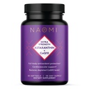 NAOMI Extra Strength Astaxanthin + CoQ10, Fat-Soluble Antioxidants, Cardiovascular Support, Aumento de la Energía, Inmune y Función Cognitiva, Restore Depleted CoQ10, Alta Absorción, 30-Day Supply