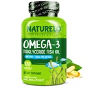 NATURELO Burpless Omega 3 Fish Oil Suplemento - 1100mg Triglyceride Omega-3, EPA + DHA, Liquid Fish Oil for Heart, Eye, Brain, Joint Health - 120 Softgels, 4 Months Supply