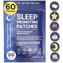Patches de sueño para adultos &amp; niños - 60 100% aceites naturales esenciales basados en plantas Patches de ayuda al sueño, pegatinas para dormir sin melatonina, para Zen y tiempo de cama fácil